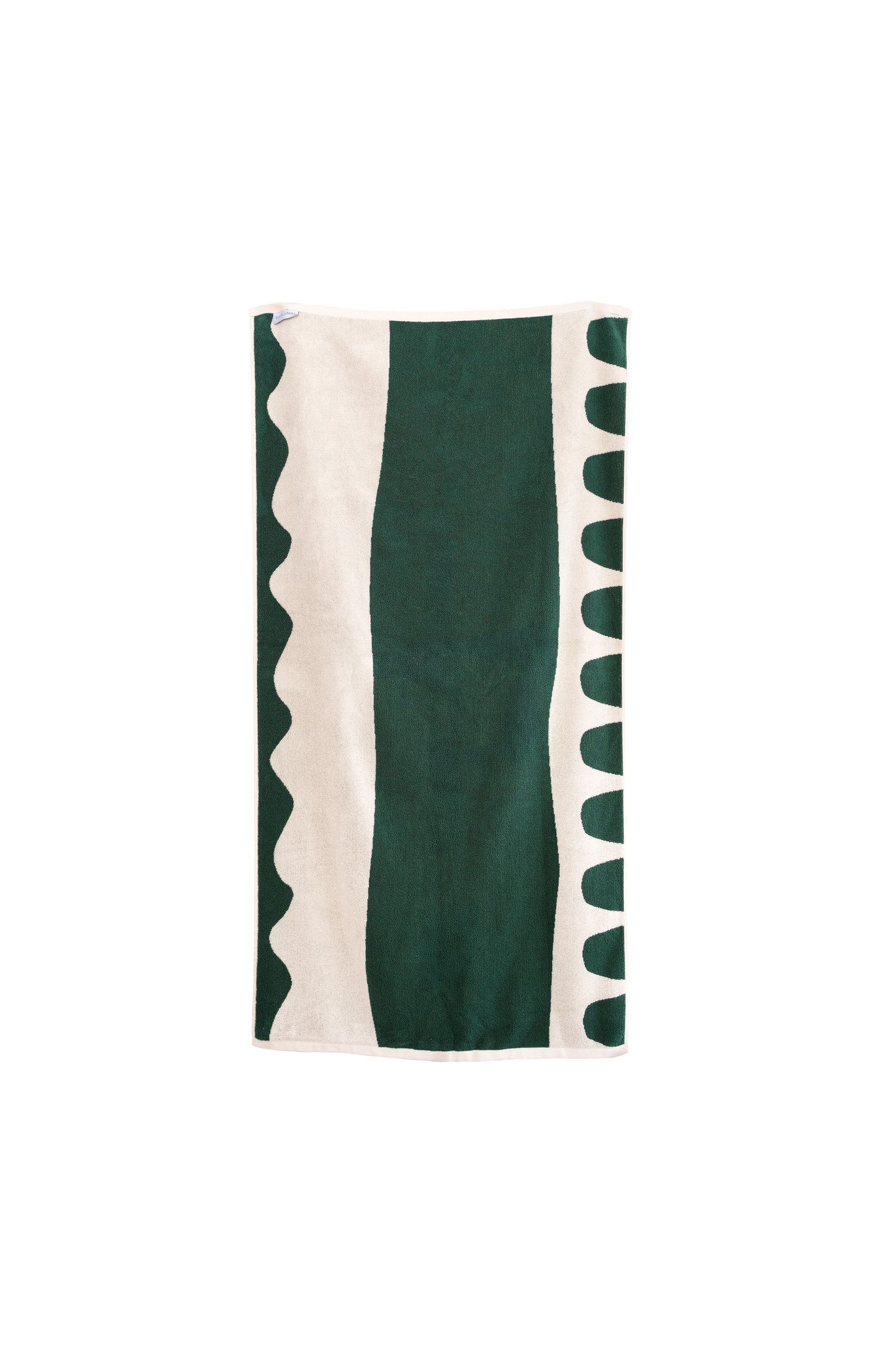 Luxury green modern pattern towel by towel tribe