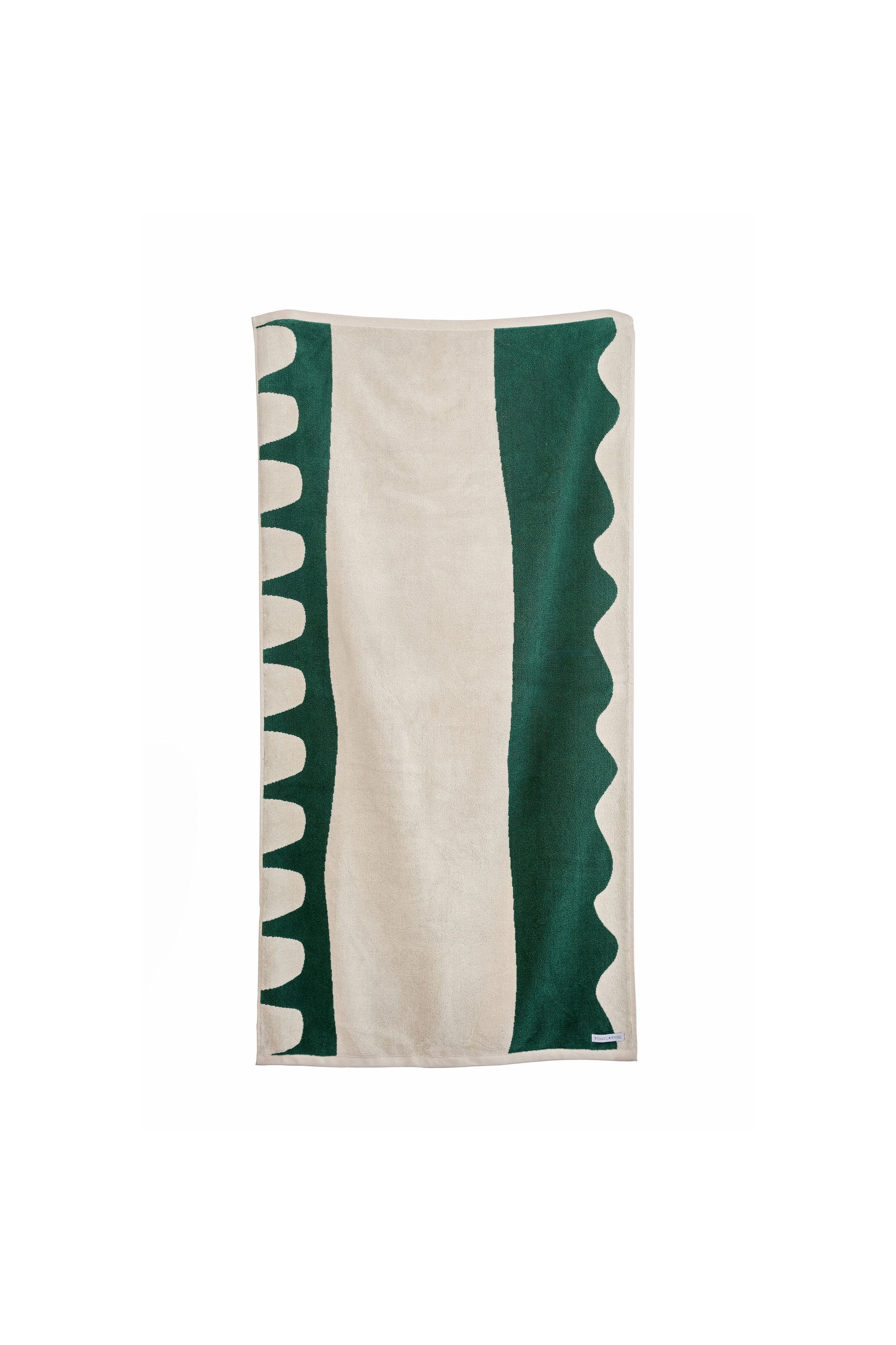 Luxury green turkish towel double sided